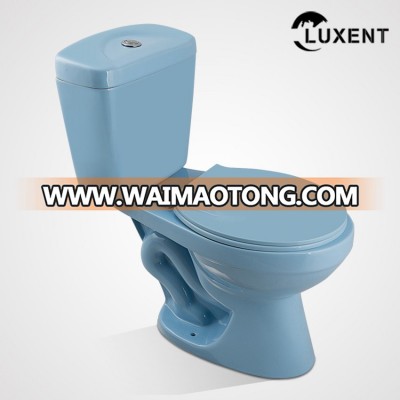 porcelain bathroom blue sanitary toilet