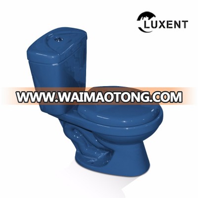 Ceramic High Quality Washroom Two Piece Water Closet,Coloured